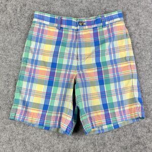 Vineyard Vines Yellowfin Plaid Club Shorts Boys 16 Preppy Beach Coastal Chinos